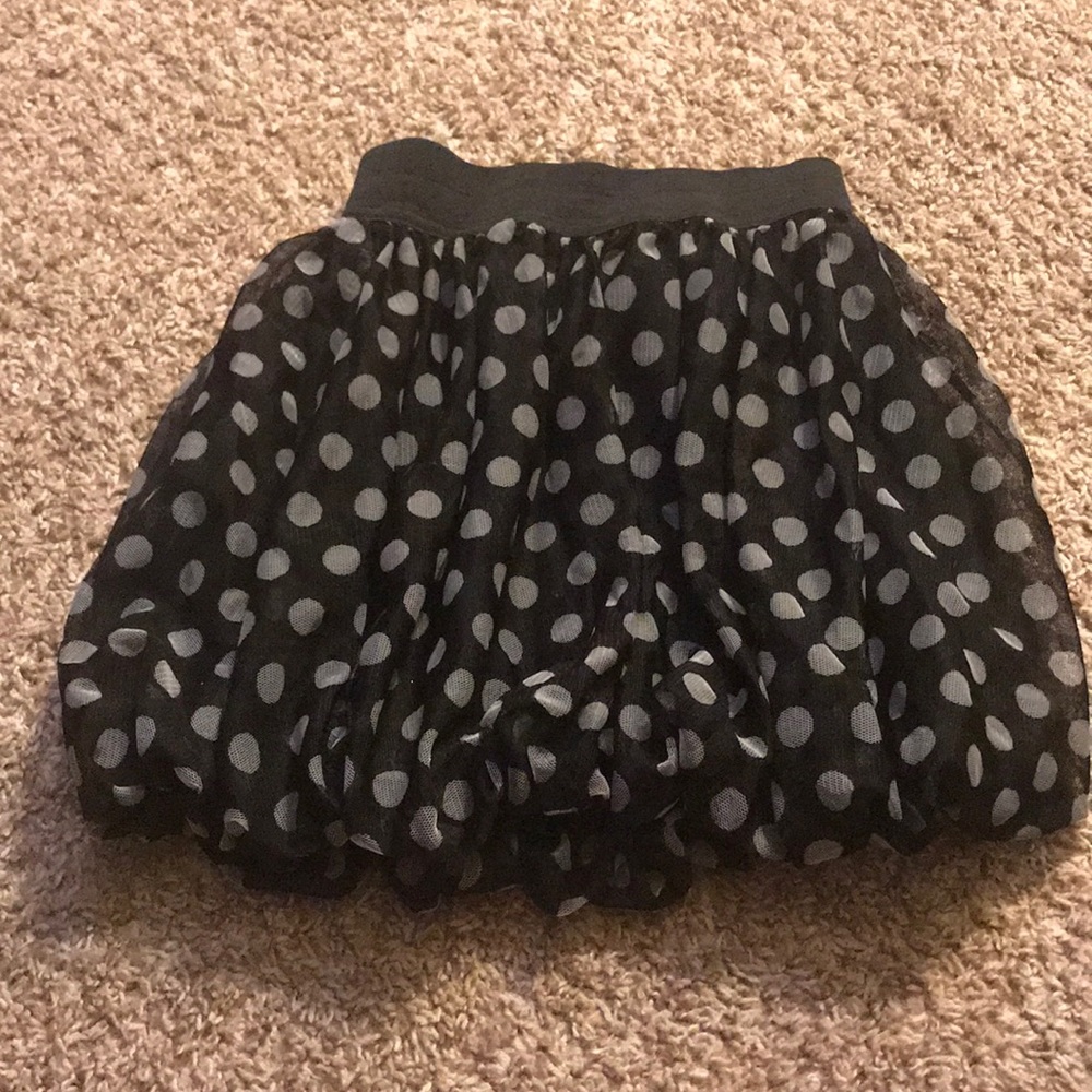 Polka dot bubble skirt